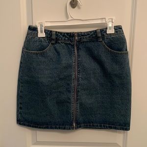 Denim mini skirt from American Threads.